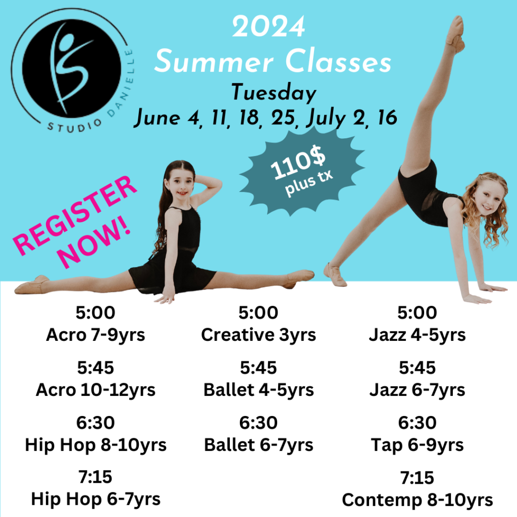 Summer Classes 2025 Studio de Danse Danielle